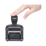 Trodat® Professional 12-Message Date Stamp, Self-Inking, 2.25 x 0.38, Black (USST5117) Each