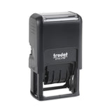 Trodat® Printy Economy 5-in-1 Date Stamp, Self-Inking, 1.63" x 1", Blue/Red (USSE4754)