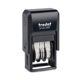 Trodat® Printy Economy Micro 5-in-1 Date Stamp, Self-Inking, 1" x 0.75", Blue/Red (USSE4853L) Each