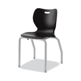 HON® SmartLink Four-Leg Chair, 19.5" x 19.63" x 31", Onyx Seat, Onyx Base, 4/Carton (HONSL4L18EONP) Case of 4