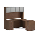 HON® Mod Return Shell, Reversible (Left or Right), 48w x 24d x 29h, Sepia Walnut (HONPLRS4824LE1) Each