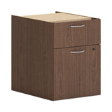 HON® Mod Support Pedestal, Left or Right, 2-Drawers: Box/File, Legal/Letter, Sepia Walnut, 15" x 20" x 20" (HONPLPHBFLE1) Each
