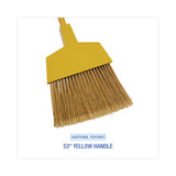 Boardwalk® Poly Bristle Angler Broom, 53" Handle, Yellow, 12/Carton (BWK932M) 1 Dozen