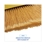 Boardwalk® Poly Bristle Angler Broom, 53" Handle, Yellow, 12/Carton (BWK932M) 1 Dozen