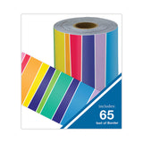 Carson-Dellosa Education Rolled Straight Borders, 2.25" x 65 ft, Rainbow (CDP108475) Each