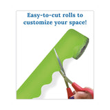 Carson-Dellosa Education Rolled Scalloped Borders, 2.25" x 65 ft, Lime (CDP108468) Each
