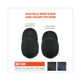 ergodyne® Skullerz 8965 Lightweight Bump Cap Hat with LED Lighting, Long Brim, Black, Ships in 1-3 Business Days (EGO23369) Each