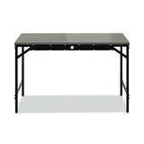 Safco Simple Work Desk, 45.5" x 23.5" x 29.5", Gray (SAF5272BLGR) Each