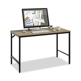 Safco Simple Work Desk, 45.5" x 23.5" x 29.5", Walnut (SAF5272BLWL) Each