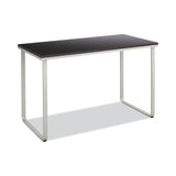 Safco® Steel Desk, 47.25" x 24" x 28.75", Black/Silver (SAF1943BLSL) Each