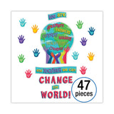 Carson-Dellosa Education Motivational Bulletin Board Set, One World, 47 Pieces (CDP110488) Each