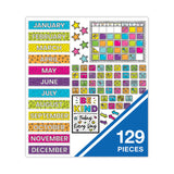 Carson-Dellosa Education Calendar Bulletin Board Set, Kind Vibes, 129 Pieces (CDP110522) Each