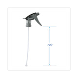 Boardwalk® Chemical-Resistant Trigger Sprayer 320CR, 7.25" Tube, Fits16 oz Bottles, Gray, 24/Carton (BWK72108) Case of 24