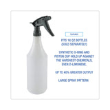 Boardwalk® Chemical-Resistant Trigger Sprayer 320CR, 7.25" Tube, Fits16 oz Bottles, Gray, 24/Carton (BWK72108) Case of 24