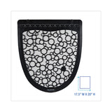 Urinal Mat 2.0, Rubber, 17.5 x 20, Black/White, 6/Carton (BWKUMBW)