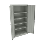 Alera® Assembled 72" High Heavy-Duty Welded Storage Cabinet, Four Adjustable Shelves, 36w x 18d, Light Gray (ALECM7218LG) Each
