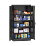 Alera® Assembled 72" High Heavy-Duty Welded Storage Cabinet, Four Adjustable Shelves, 36w x 18d, Black (ALECM7218BK) Each