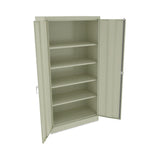 Alera® Assembled 72" High Heavy-Duty Welded Storage Cabinet, Four Adjustable Shelves, 36w x 18d, Putty (ALECM7218PY) Each