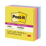 Post-it® Notes Super Sticky Note Pads in Summer Joy Collection Colors, 3" x 3", Summer Joy Collection Colors, 90 Sheets/Pad, 5 Pads/Pack (MMM6545SSJOY) Each