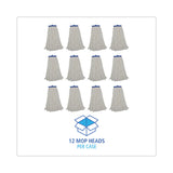 Boardwalk® Cut-End Lie-Flat Mop Head, Rayon, 16oz, White, 12/Carton (BWKRM32016) Case of 12