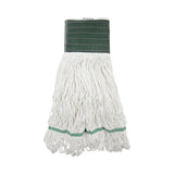 Boardwalk® Loop End Rayon Mop Head, Rayon, Medium, 14 oz, White, Dozen (BWKSP200M14DZ) 1 Dozen
