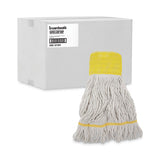 Boardwalk® Super Loop Wet Mop Head, Cotton/Synthetic Fiber, 5" Headband, Small Size, White, 12/Carton (BWK501WH) Case of 12