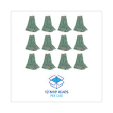 Boardwalk® Mop Head, Premium Standard Head, Cotton/Rayon Fiber, Large, Green, 12/CT (BWK503GNNB) Case of 12