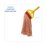 Boardwalk® Super Loop Wet Mop Head, Cotton/Synthetic Fiber, 5" Headband, Large Size, Orange, 12/Carton (BWK503OR) Case of 12