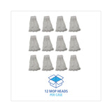 Boardwalk® Mop Head, Pro Loop Web/Tailband, Premium Saddleback Head, Ryn, 24-oz., WH, 12/CT (BWK524R) Case of 12