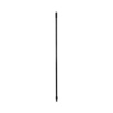 Boardwalk® Fiberglass Broom Handle, Nylon Plastic Threaded End, 1" dia x 60", Black (BWK636) Each