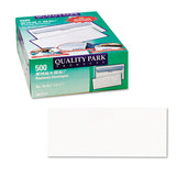 Quality Park™ Reveal-N-Seal Security Tinted Envelope, #10, Commercial Flap, Self-Adhesive Closure, 4.13 x 9.5, White, 500/Box (QUA67218) Box of 500