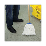 Boardwalk® Cut-End Lie-Flat Wet Mop Head, Rayon, 16oz, White, 12/Carton (BWK716RCT) Case of 12