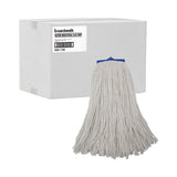 Boardwalk® Cut-End Lie-Flat Wet Mop Head, Rayon, 16oz, White, 12/Carton (BWK716RCT) Case of 12