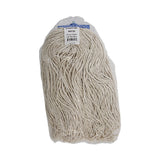 Boardwalk® Mop Head, Economical Lie-Flat Head, Cotton Fiber, 20 oz, White, 12/Carton (BWK720C) Case of 12
