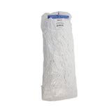 Boardwalk® Cut-End Lie-Flat Wet Mop Head, Rayon, 24oz, White, 12/Carton (BWK724RCT) Case of 12