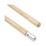 Boardwalk® Lie-Flat Screw-In Mop Handle, Lacquered Wood, 1.13" dia x 54", Natural (BWK833) Each