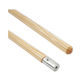 Boardwalk® Lie-Flat Screw-In Mop Handle, Lacquered Wood, 1.13" dia x 60", Natural (BWK834) Each