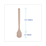 Boardwalk® Utility Brush, Cream Tampico Bristles, 5.5" Brush, 14.5" Tan Plastic Handle (BWK4220) Each