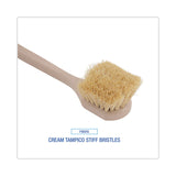 Boardwalk® Utility Brush, Cream Tampico Bristles, 5.5" Brush, 14.5" Tan Plastic Handle (BWK4220) Each