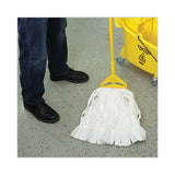 Boardwalk® Mop Head, Looped, Enviro Clean With Tailband, Medium, White, 12/Carton (BWK8002) Case of 12