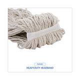 Boardwalk® Mop Head, Cotton, Cut-End, White, 4-Ply, 32oz, 12/Carton (BWKCM20032) Case of 12