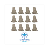 Boardwalk® Mop Head, Cotton, Cut-End, White, 4-Ply, 32oz, 12/Carton (BWKCM20032) Case of 12