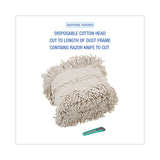 Boardwalk® Flash Forty Disposable Dustmop, Cotton, 5", Natural (BWKFF40) Each