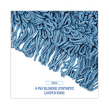 Boardwalk® Dry Mopping Kit, 36 x 5 Blue Blended Synthetic Head, 60" Natural Wood/Metal Handle (BWKHL365BSPC) Each