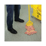 Boardwalk® Super Loop Wet Mop Head, Cotton/Synthetic Fiber, 5" Headband, Small Size, Orange, 12/Carton (BWK501OR) Case of 12