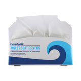 Boardwalk® Premium Half-Fold Toilet Seat Covers, 14.17 x 16.73, White, 250 Covers/Sleeve, 4 Sleeves/Carton (BWKK1000B) Case of 1000