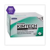 Kimtech™ Kimwipes, Delicate Task Wipers, 1-Ply, 4.4 x 8.4, Unscented, White, 286/Box (KCC34155) Box of 280
