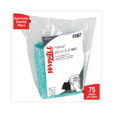 WypAll® Power Clean ProScrub Pre-Saturated Wipes, 12 x 9.5, Citrus Scent, Green, 75/Pack, 6 Packs/Carton (KCC91367CT) 6 Packs of 75