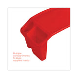 deflecto® Antimicrobial Lap Desk, Rectangular, 23.35w x 12d x 8.53h, Red (DEF39502RED) Each