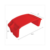 deflecto® Antimicrobial Lap Desk, Rectangular, 23.35w x 12d x 8.53h, Red (DEF39502RED) Each